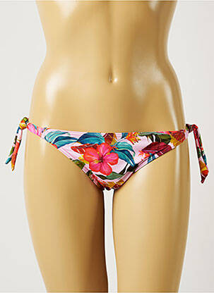 Maudymosi kelnaitės gėlių raštas bikini rožinė BANANA MOON moteris