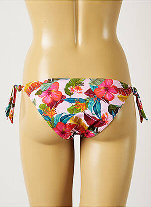 Maudymosi kelnaitės gėlių raštas bikini rožinė BANANA MOON moteris
