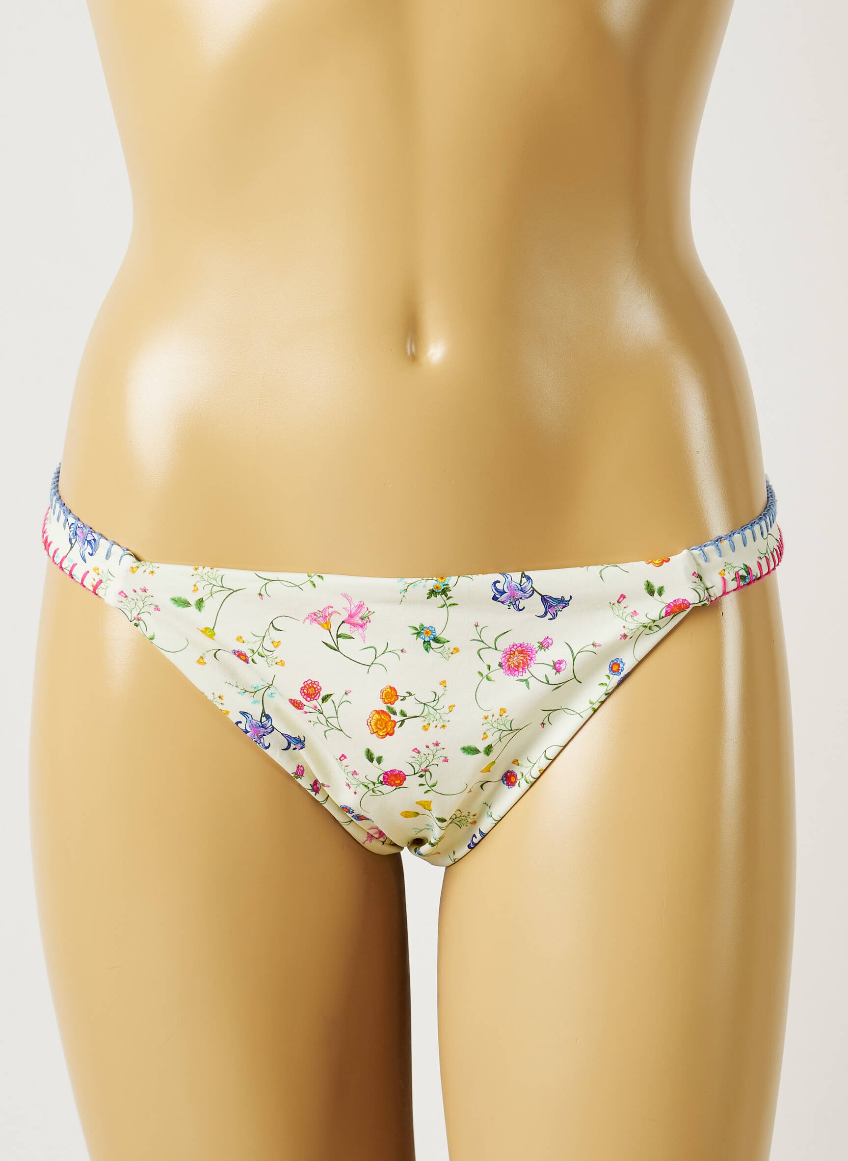Maudymosi kelnaitės gėlių raštas bikini bežinis BANANA MOON moteris
