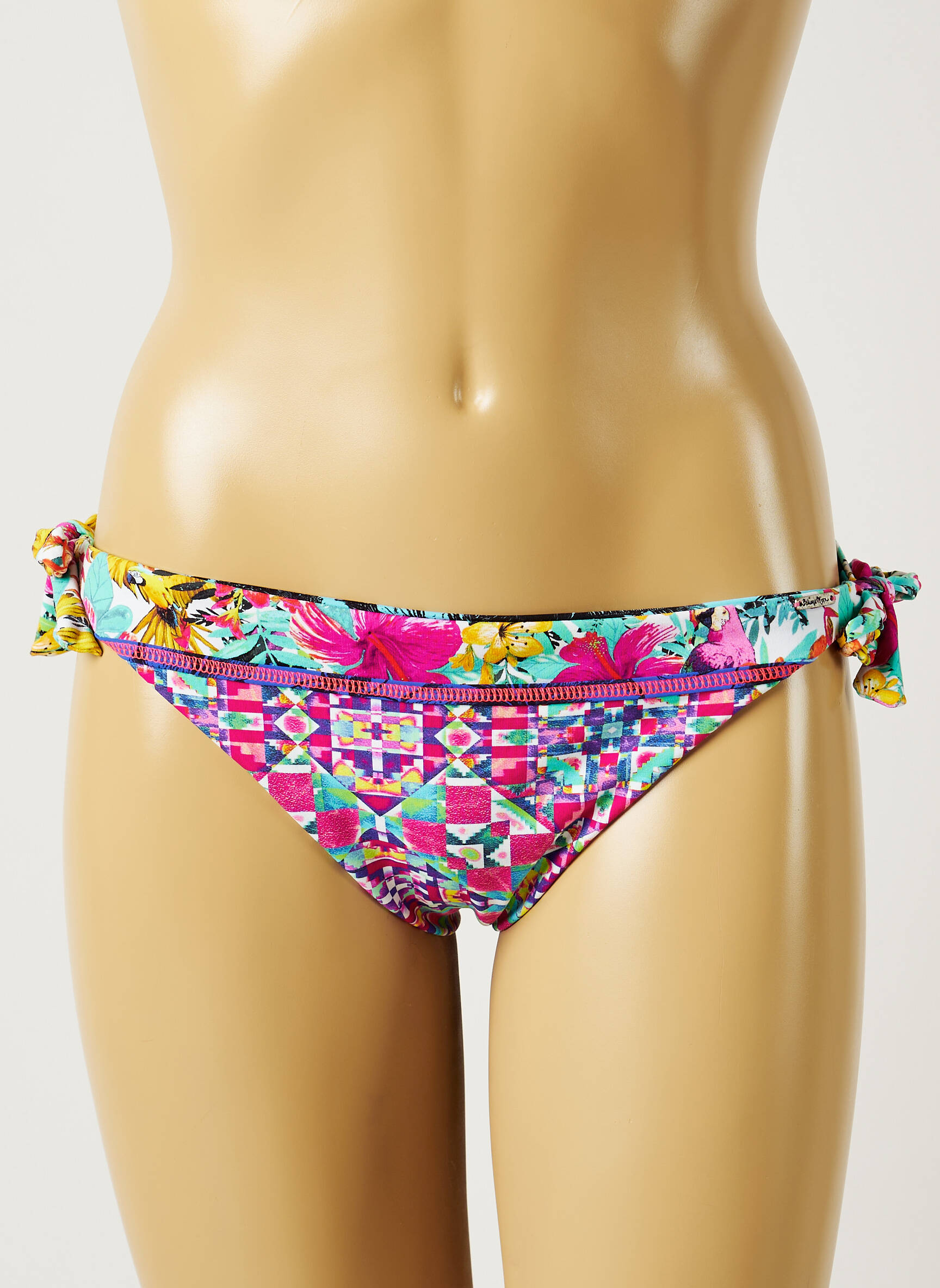 Maudymosi kelnaitės fantazijos raštas bikini rožinė BANANA MOON moteris