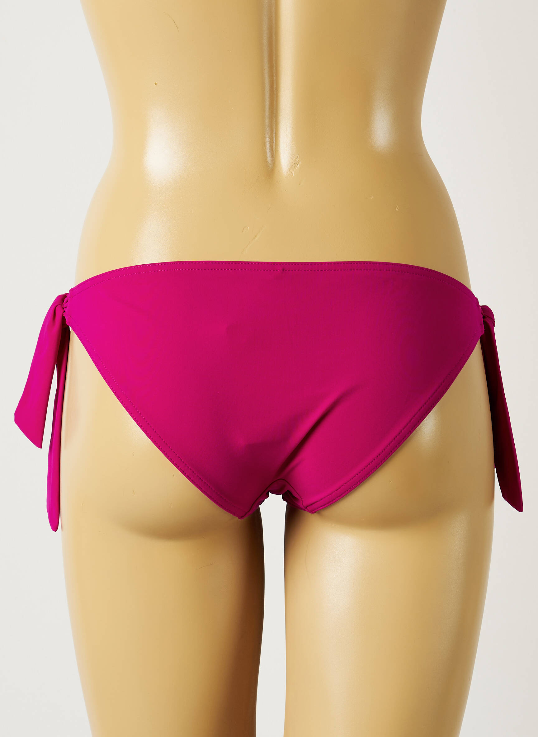Maudymosi kelnaitės satino efektas bikini violetinis BANANA MOON moteris