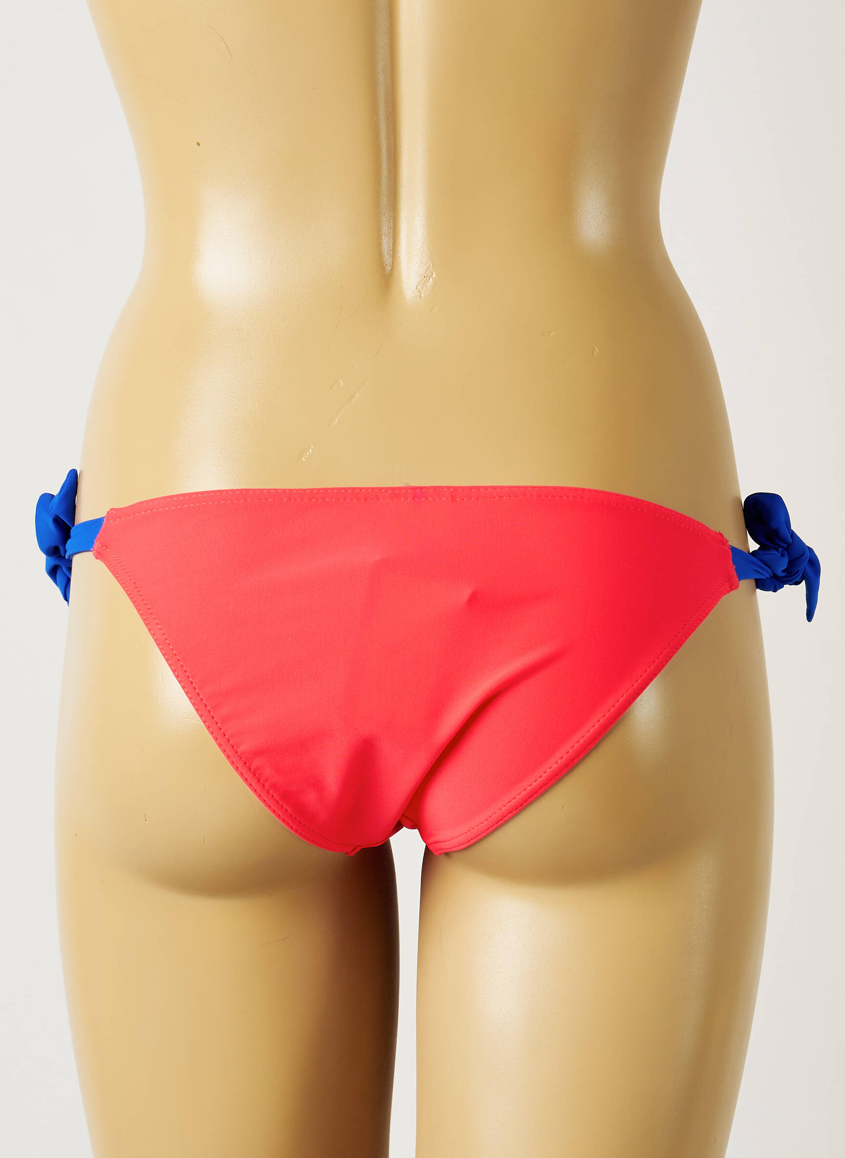 Maudymosi kelnaitės satino efektas bikini rožinė BANANA MOON moteris