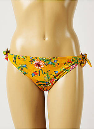 Maudymosi kelnaitės gėlių raštas bikini geltona BANANA MOON moteris