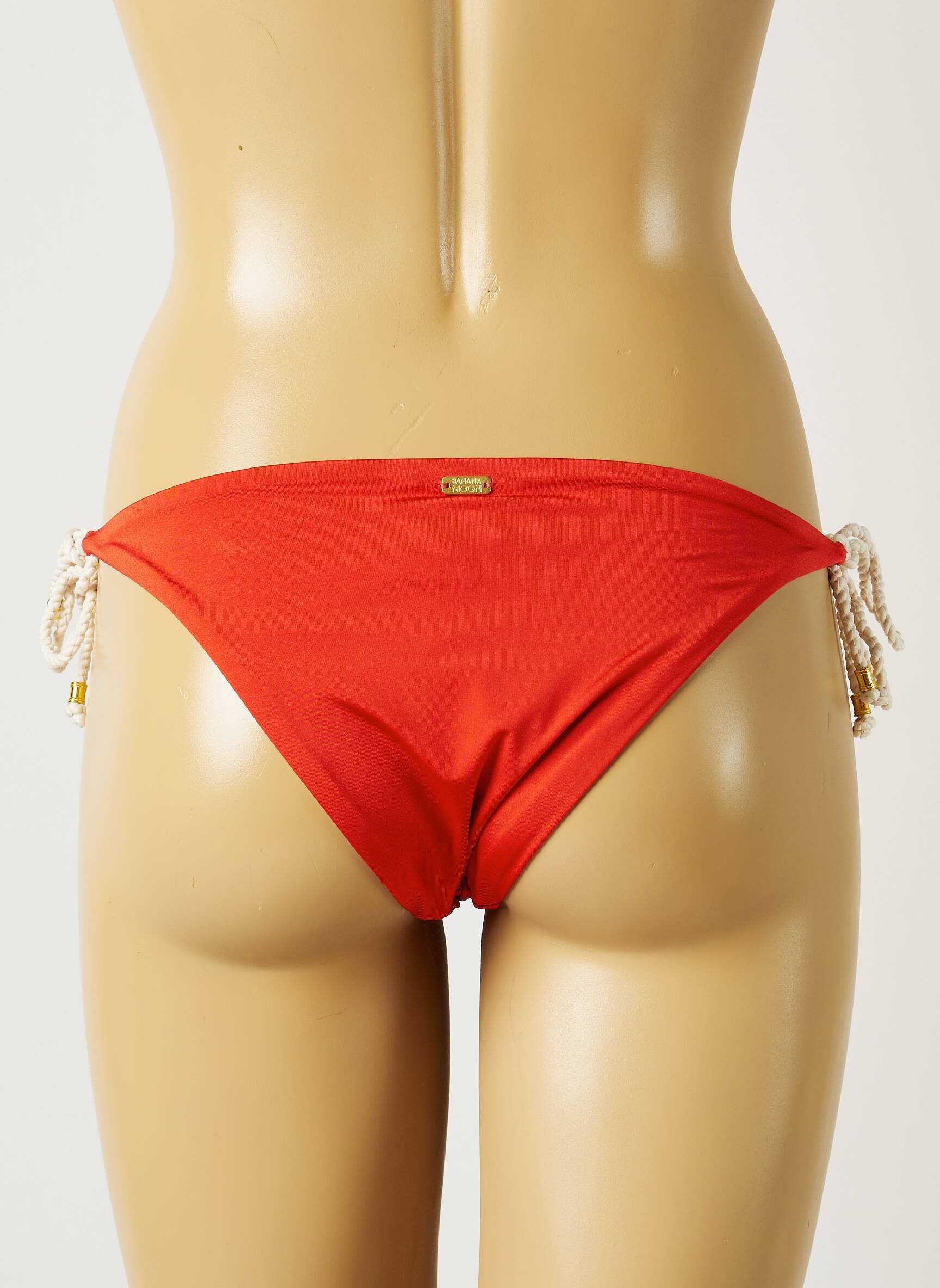 Maudymosi kelnaitės satino audinys bikini oranžinė BANANA MOON moteris