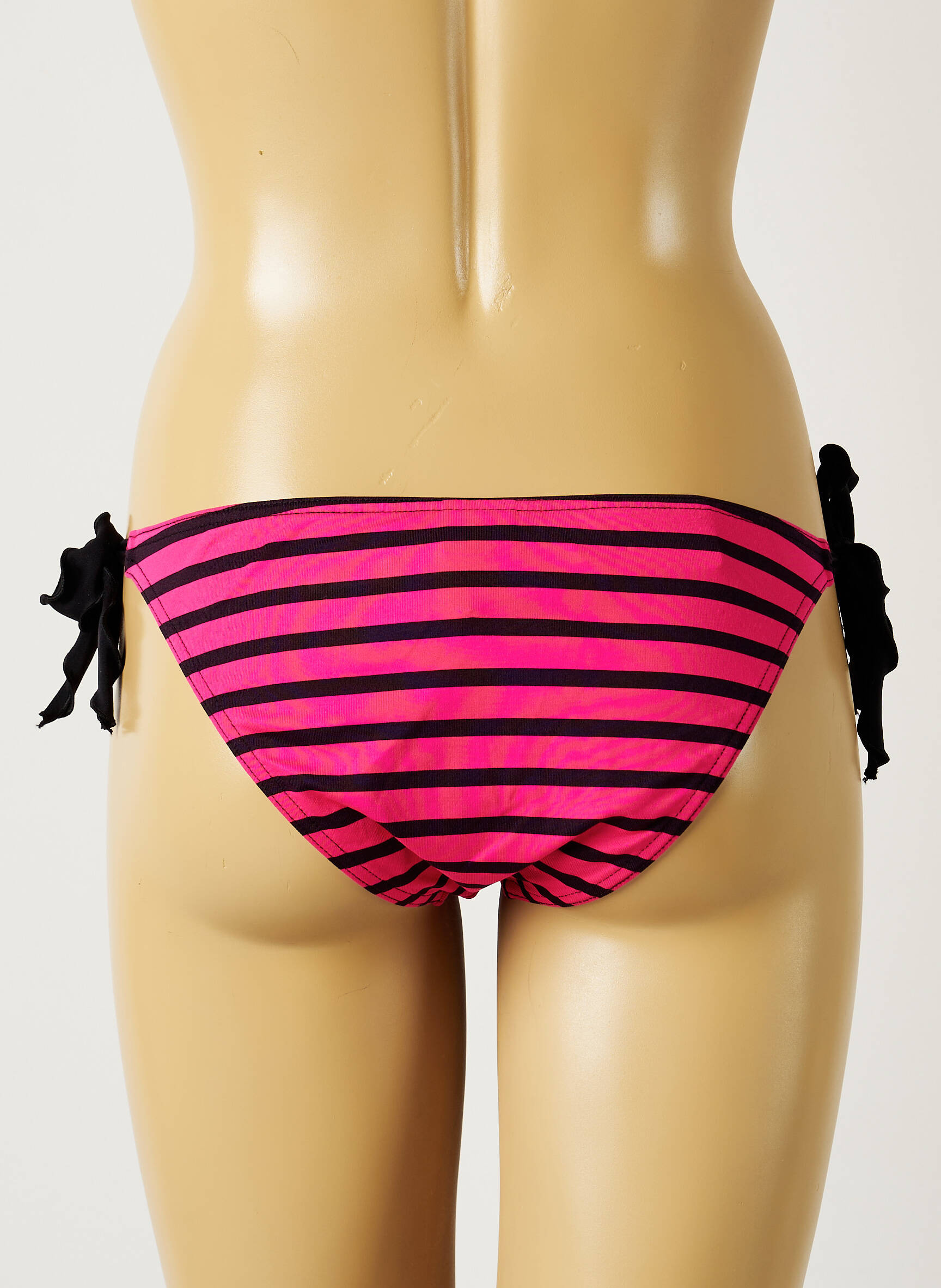 Maudymosi kelnaitės satino audinys bikini rožinė BANANA MOON moteris