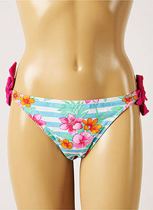 Maudymosi kelnaitės gėlių raštas bikini mėlyna BANANA MOON moteris