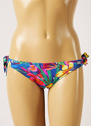 Maudymosi kelnaitės gėlių raštas bikini mėlyna BANANA MOON moteris