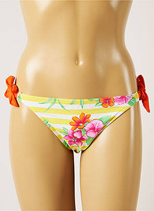 Maudymosi kelnaitės gėlių raštas bikini geltona BANANA MOON moteris