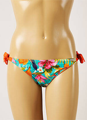 Maudymosi kelnaitės gėlių raštas bikini mėlyna BANANA MOON moteris