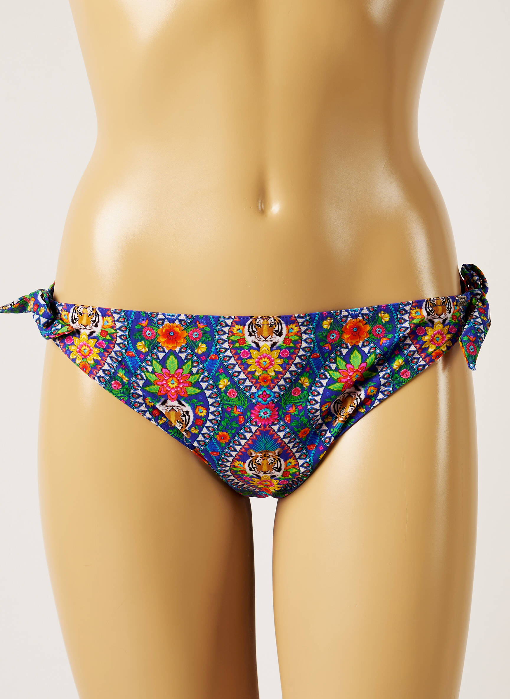 Maudymosi kelnaitės fantazijos raštas bikini mėlyna BANANA MOON moteris