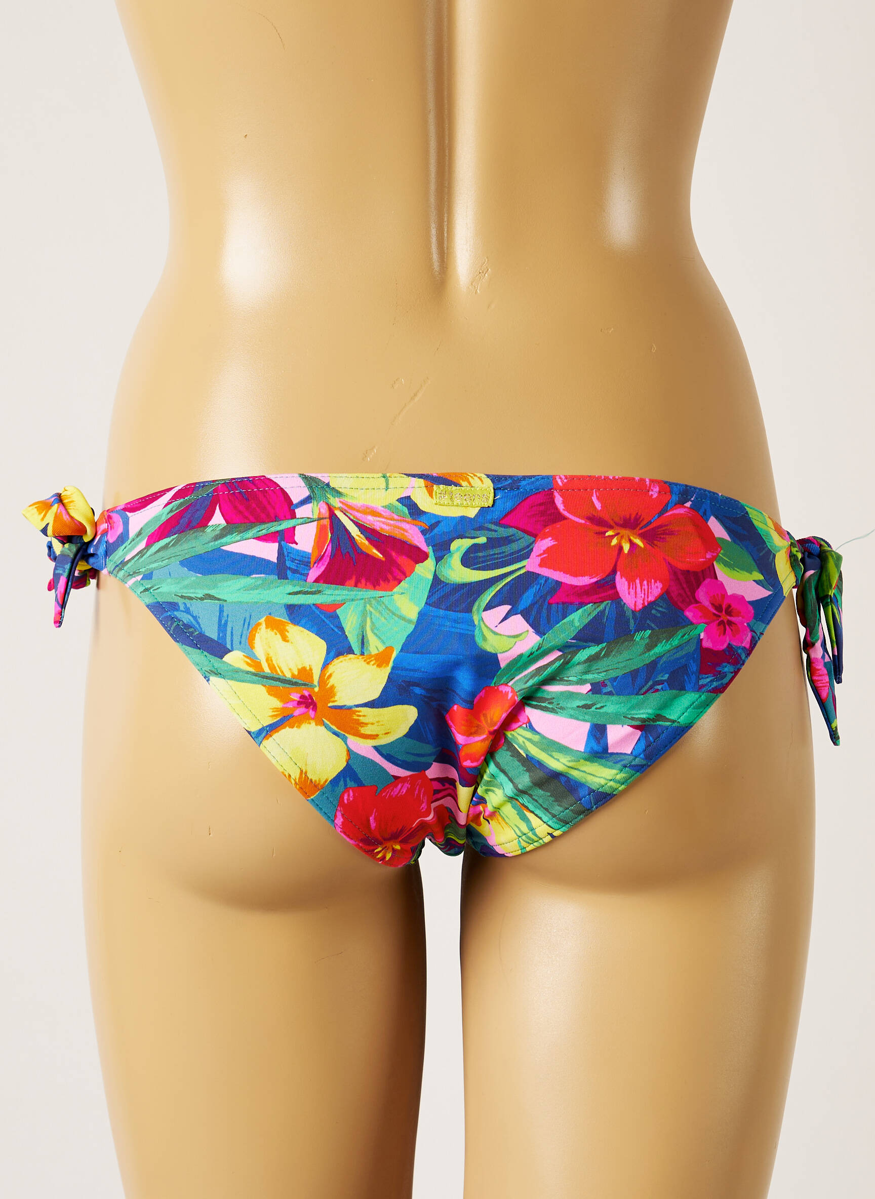 Maudymosi kelnaitės gėlių raštas bikini mėlyna BANANA MOON moteris