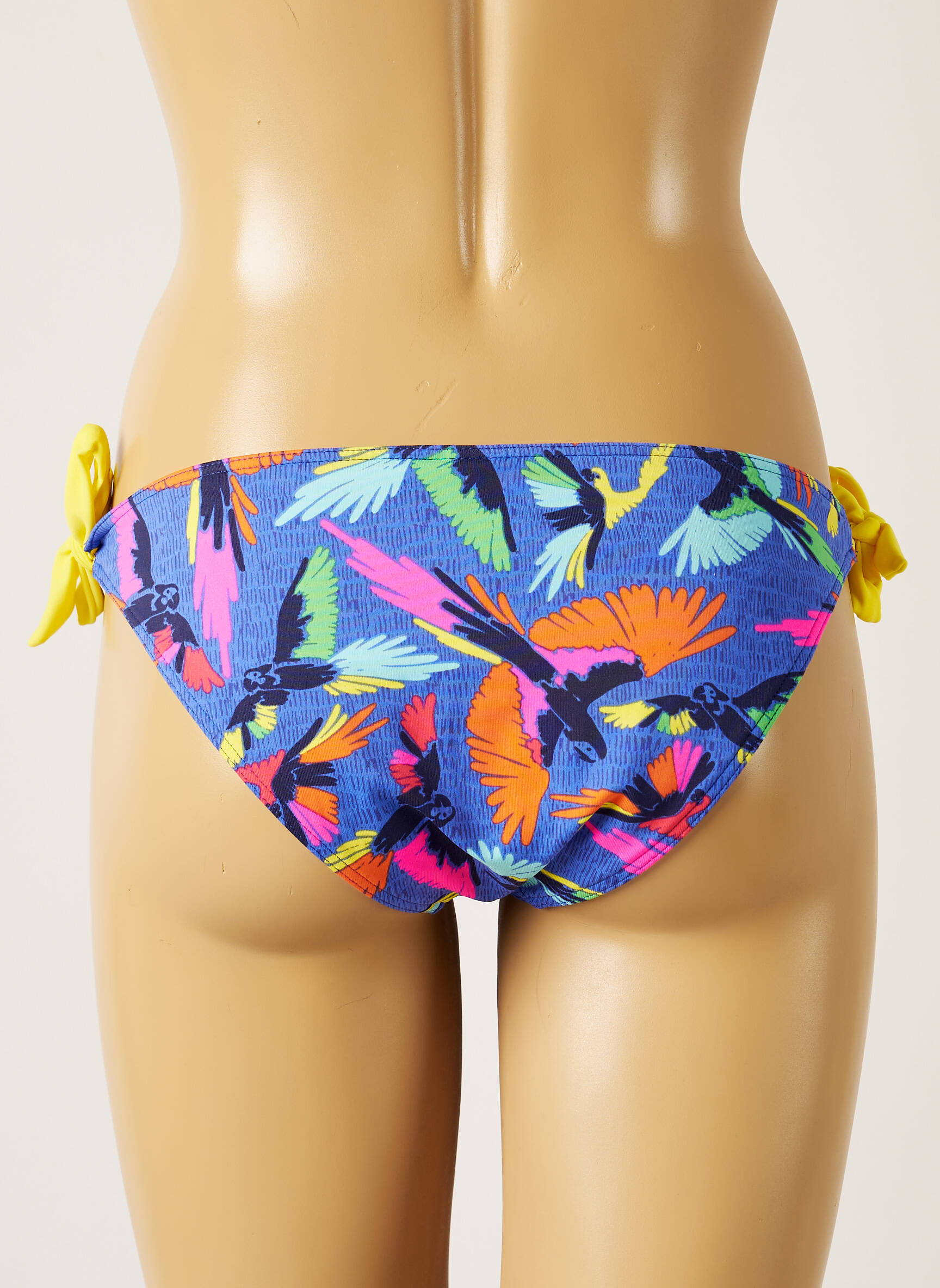 Maudymosi kelnaitės fantazijos raštas bikini mėlyna BANANA MOON moteris