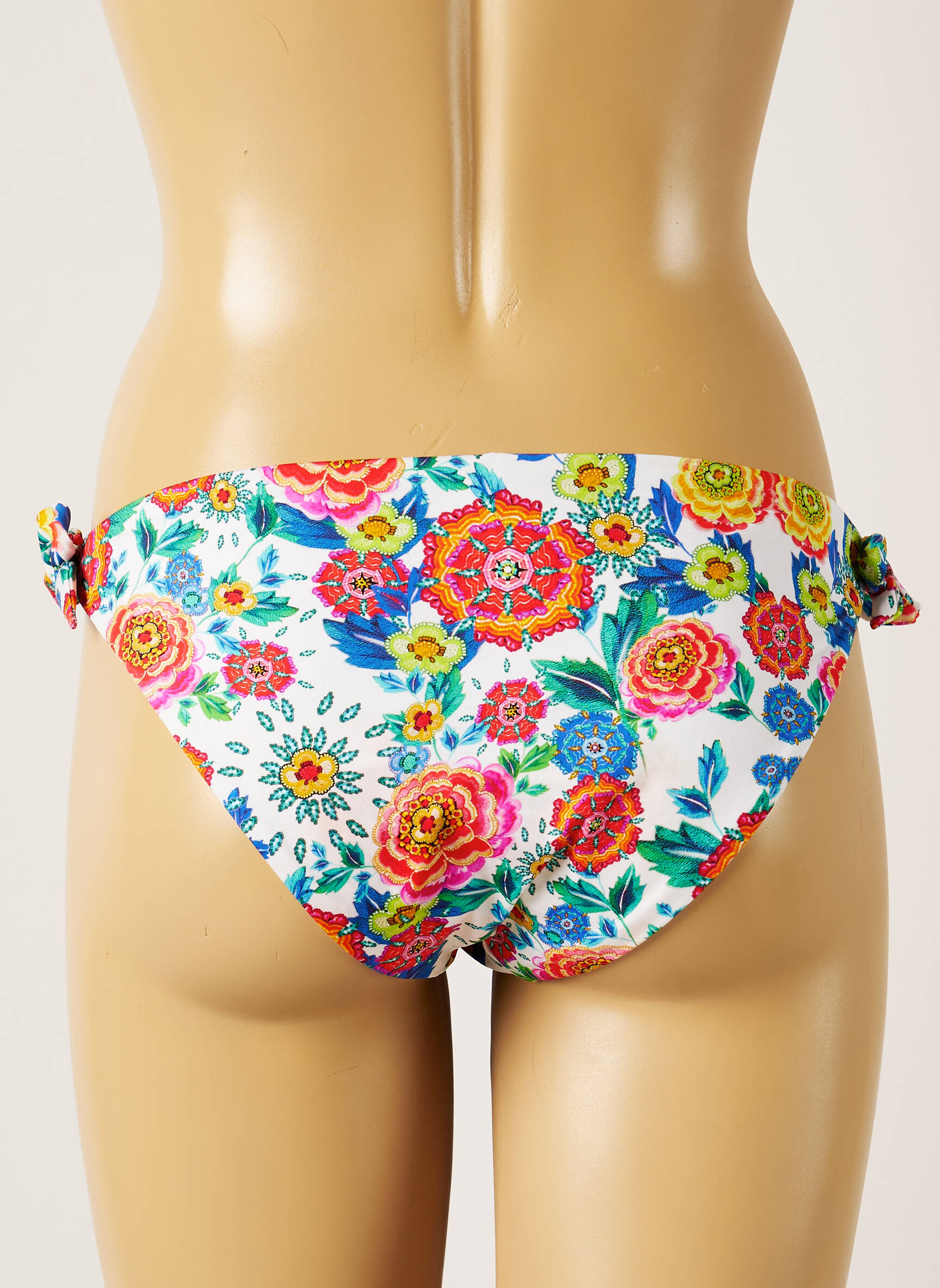 Maudymosi kelnaitės gėlių raštas bikini mėlyna BANANA MOON moteris