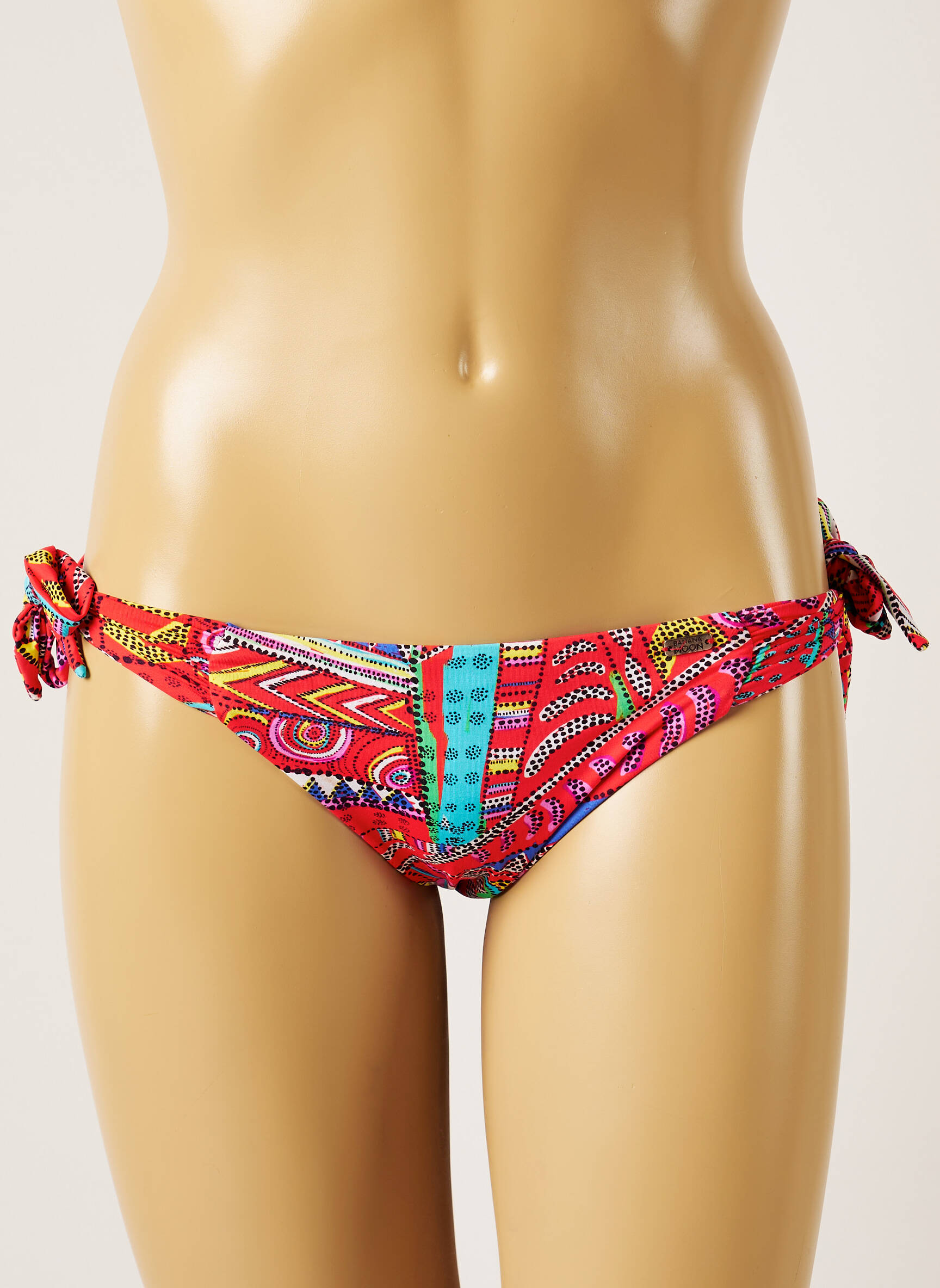 Maudymosi kelnaitės fantazijos raštas bikini raudona BANANA MOON moteris