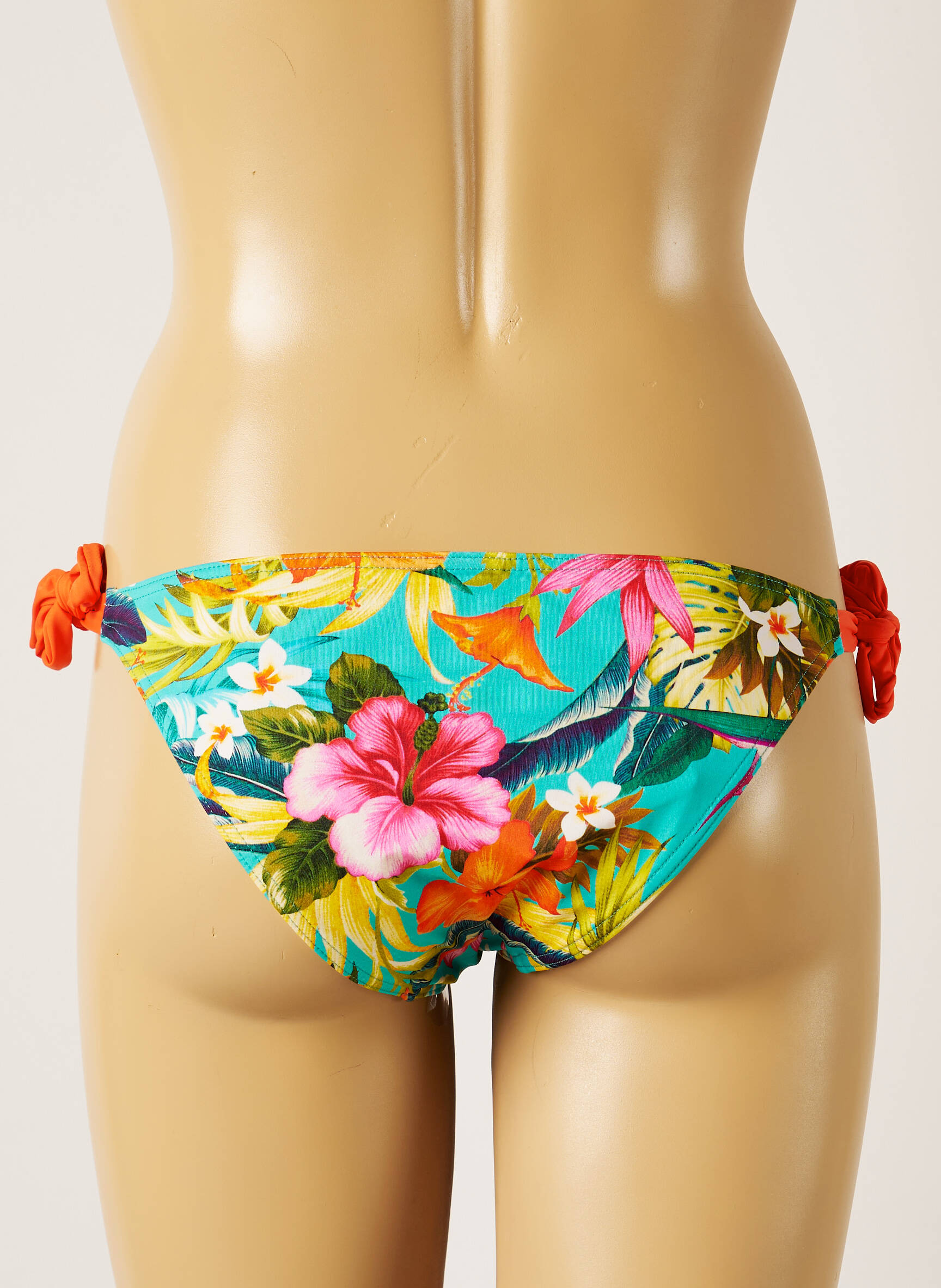 Maudymosi kelnaitės gėlių raštas bikini mėlyna BANANA MOON moteris