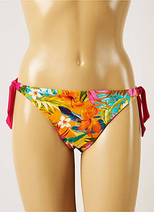 Maudymosi kelnaitės gėlių raštas bikini oranžinė BANANA MOON moteris