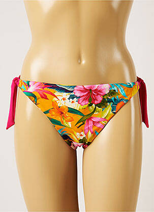 Maudymosi kelnaitės gėlių raštas bikini oranžinė BANANA MOON moteris