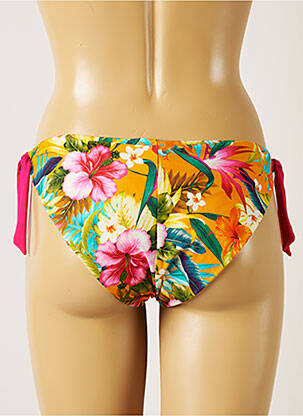 Maudymosi kelnaitės gėlių raštas bikini oranžinė BANANA MOON moteris