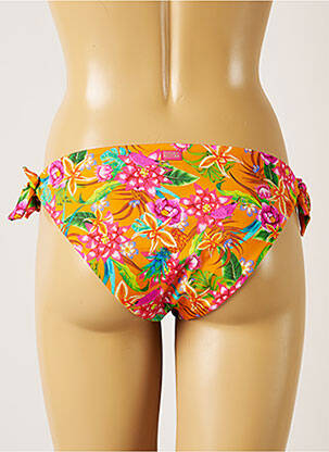 Maudymosi kelnaitės gėlių raštas bikini oranžinė BANANA MOON moteris