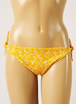 Maudymosi kelnaitės gėlių raštas bikini geltona BANANA MOON moteris