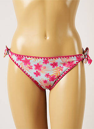 Maudymosi kelnaitės gėlių raštas bikini rožinė BANANA MOON moteris