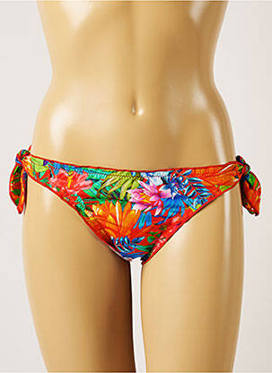 Maudymosi kelnaitės gėlių raštas bikini oranžinė BANANA MOON moteris