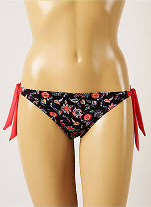 Maudymosi kelnaitės gėlių raštas bikini juodas BANANA MOON moteris