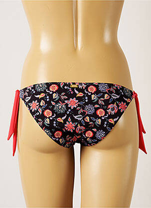 Maudymosi kelnaitės gėlių raštas bikini juodas BANANA MOON moteris