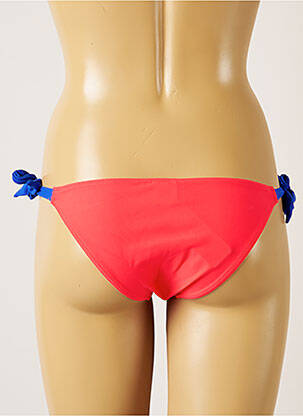 Maudymosi kelnaitės užsegimas su raišteliais bikini rožinė BANANA MOON moteris