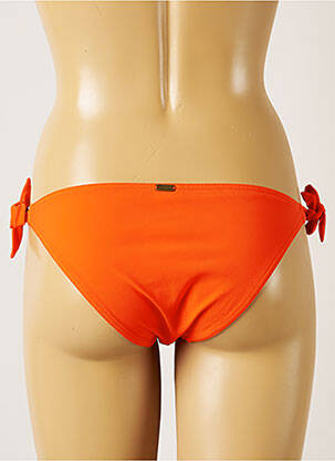 Maudymosi kelnaitės užsegimas su raišteliais bikini oranžinė BANANA MOON moteris