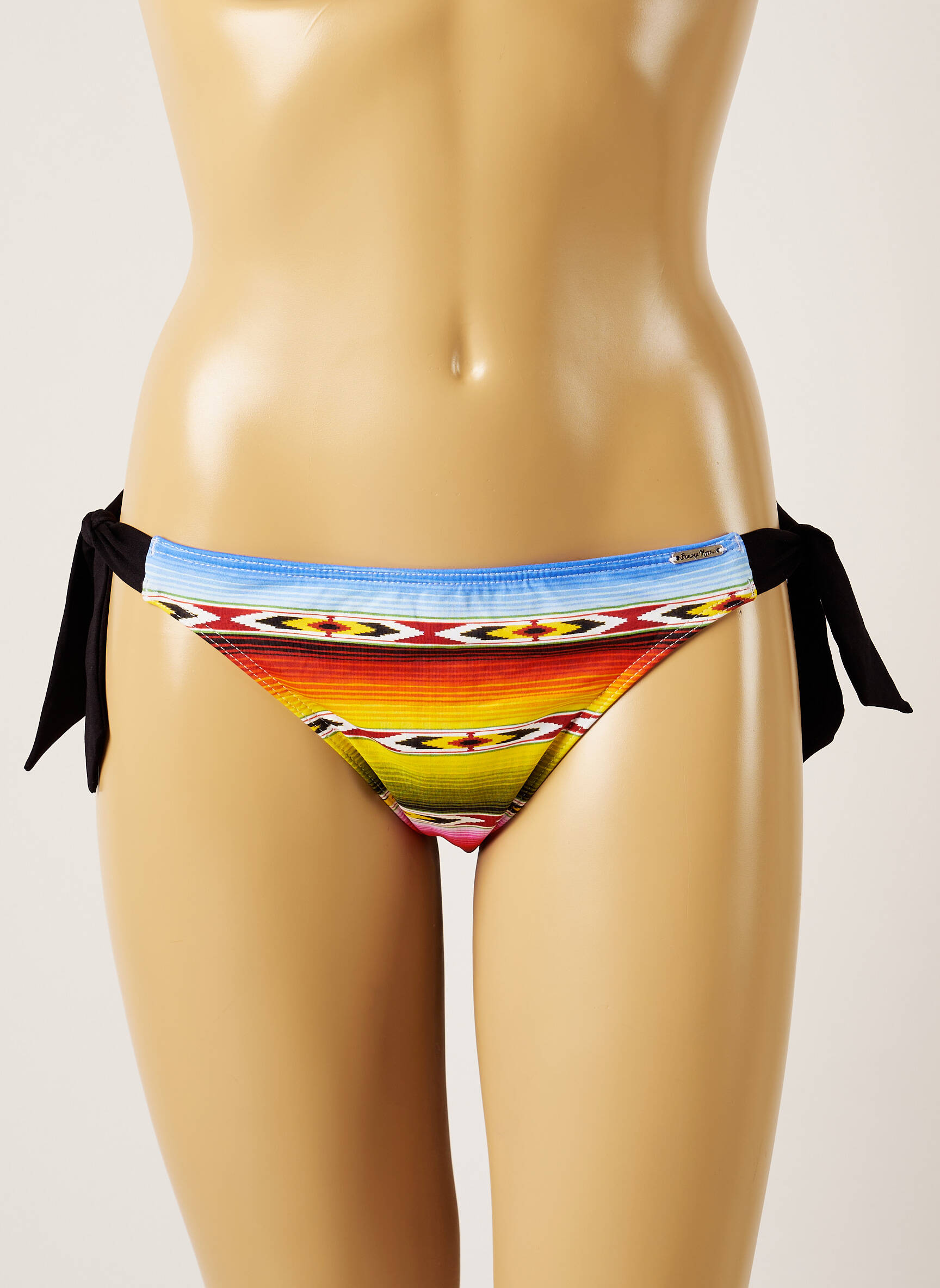 Maudymosi kelnaitės užsegimas su raišteliais bikini žalias BANANA MOON moteris