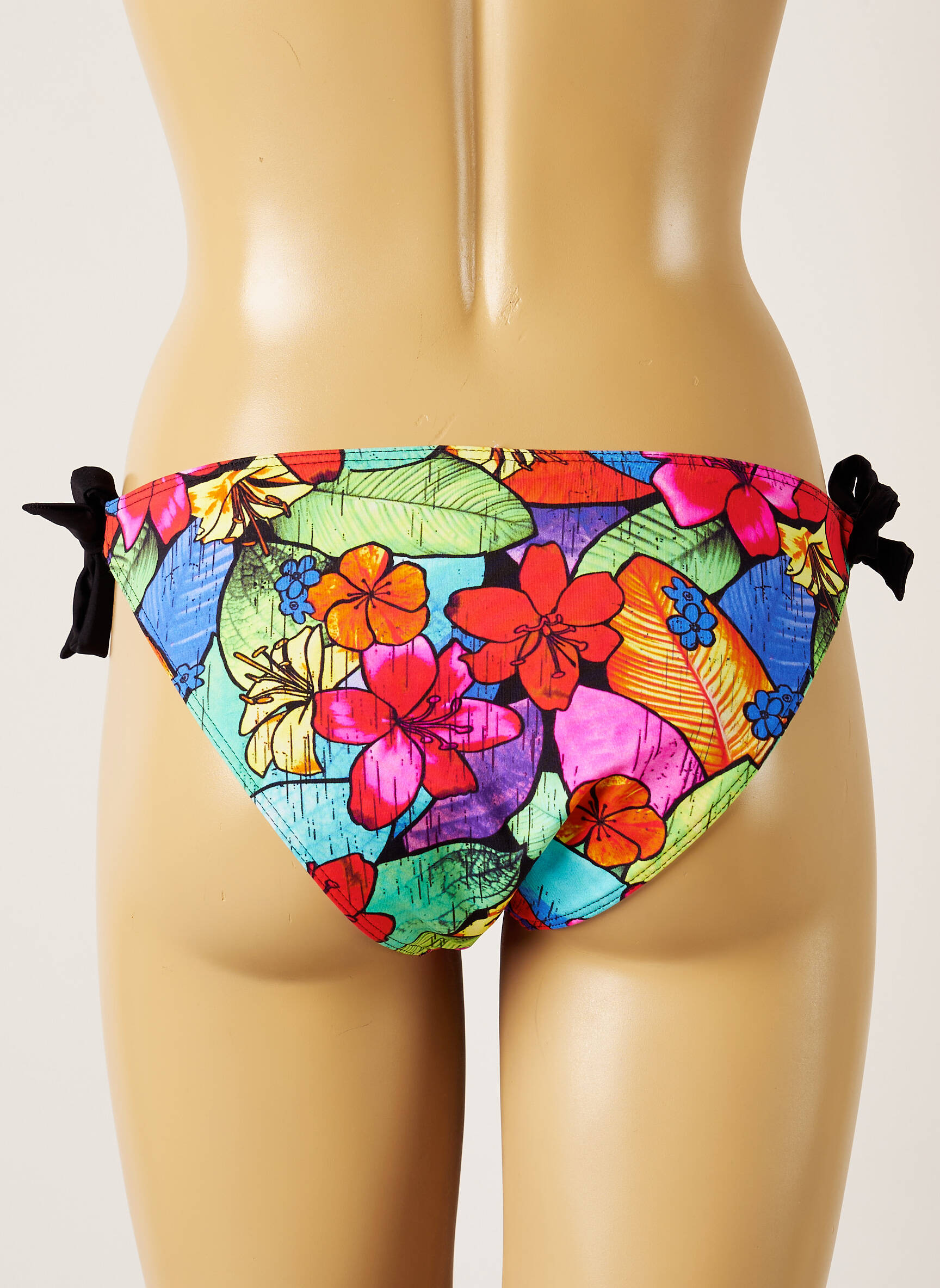 Maudymosi kelnaitės fantazijos raštas bikini mėlyna BANANA BEAUTY moteris
