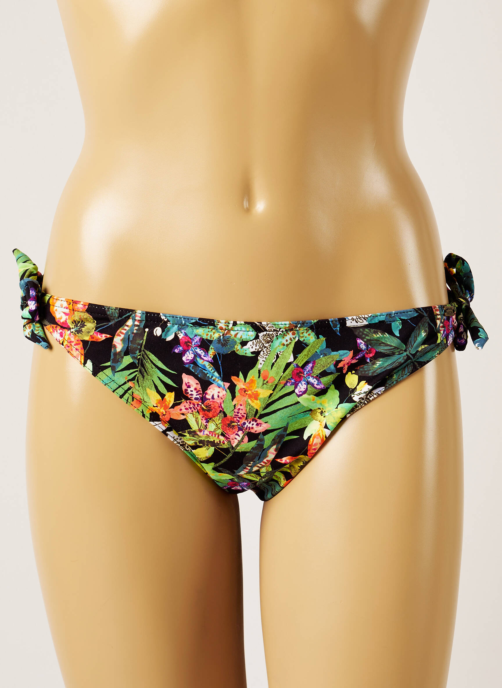 Maudymosi kelnaitės tiesioginis dažymas spausdinimas bikini juodas BANANA MOON moteris