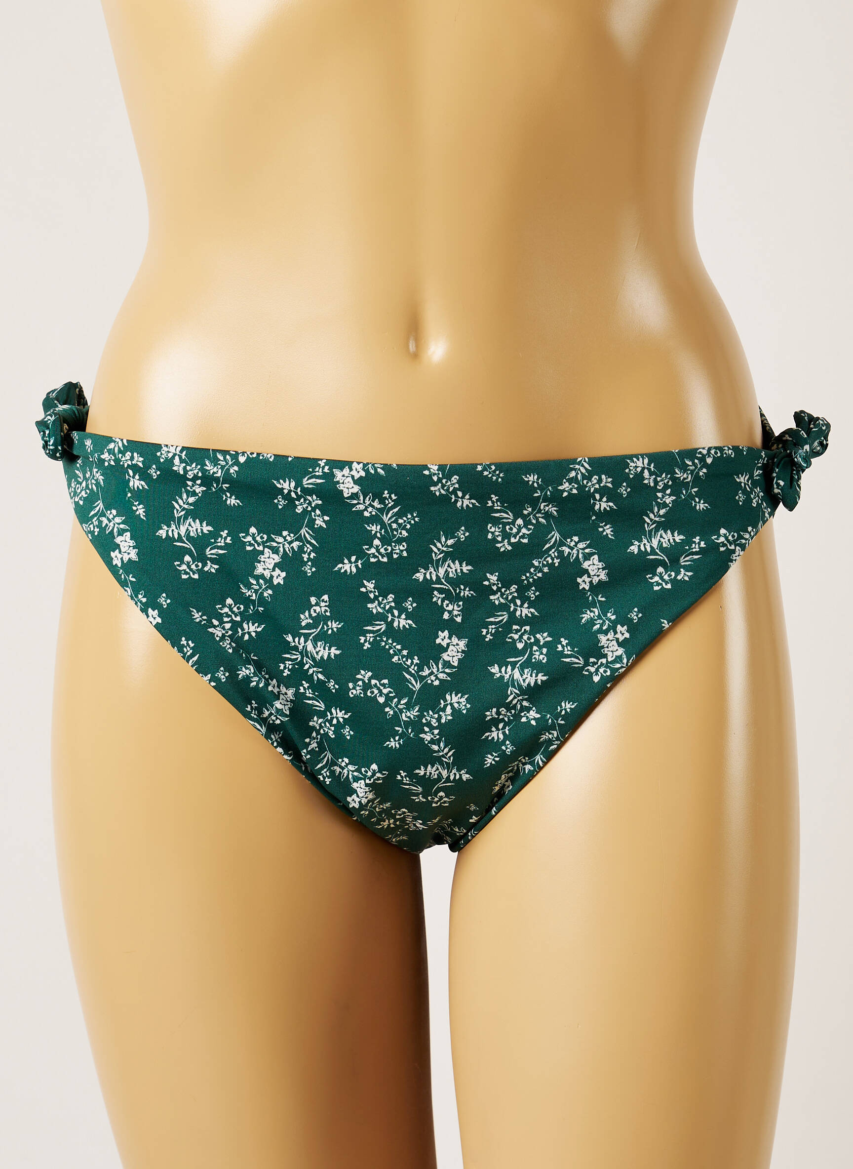 Maudymosi kelnaitės užsegimas su raišteliais bikini žalias BANANA MOON moteris