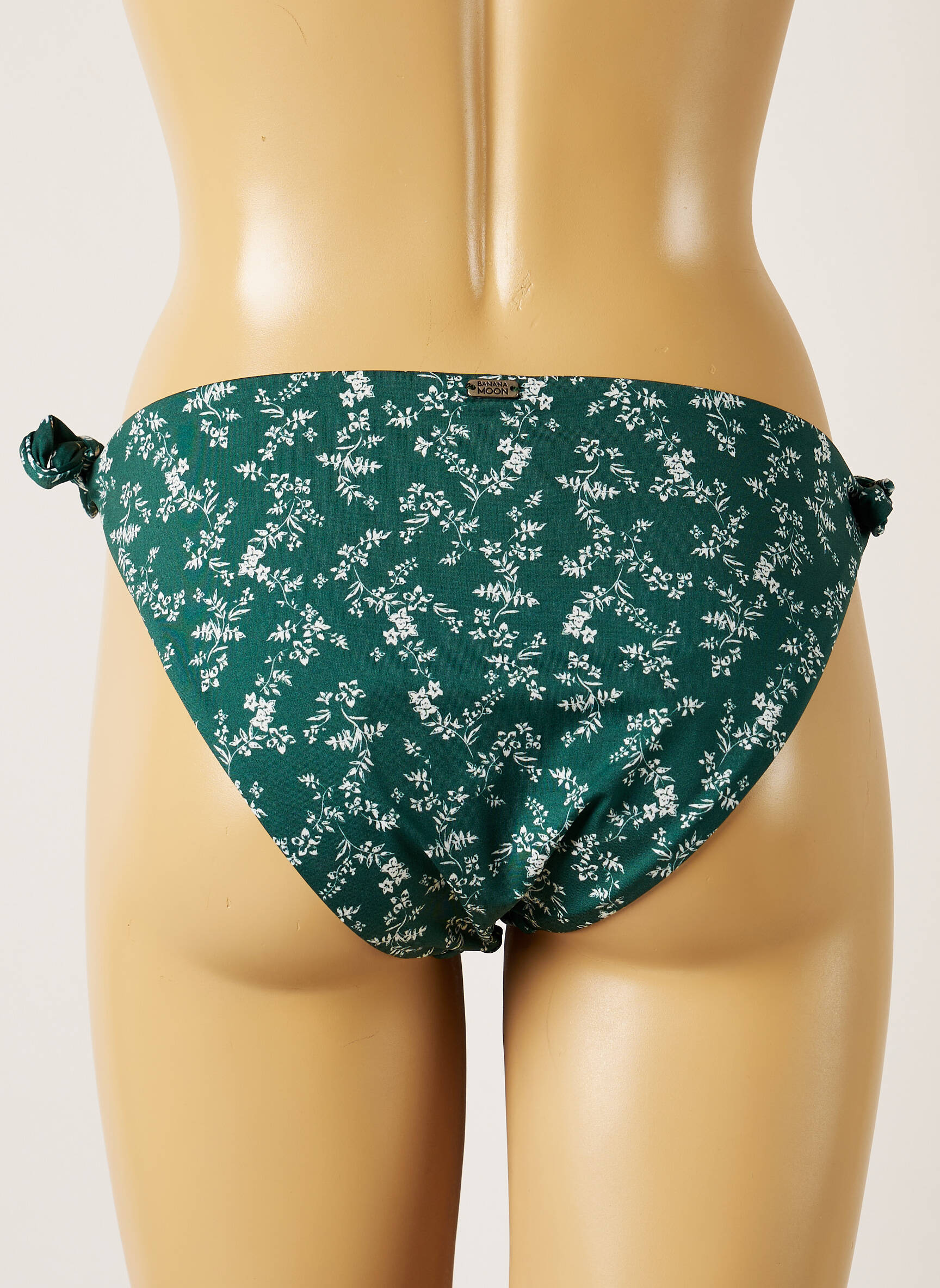 Maudymosi kelnaitės užsegimas su raišteliais bikini žalias BANANA MOON moteris