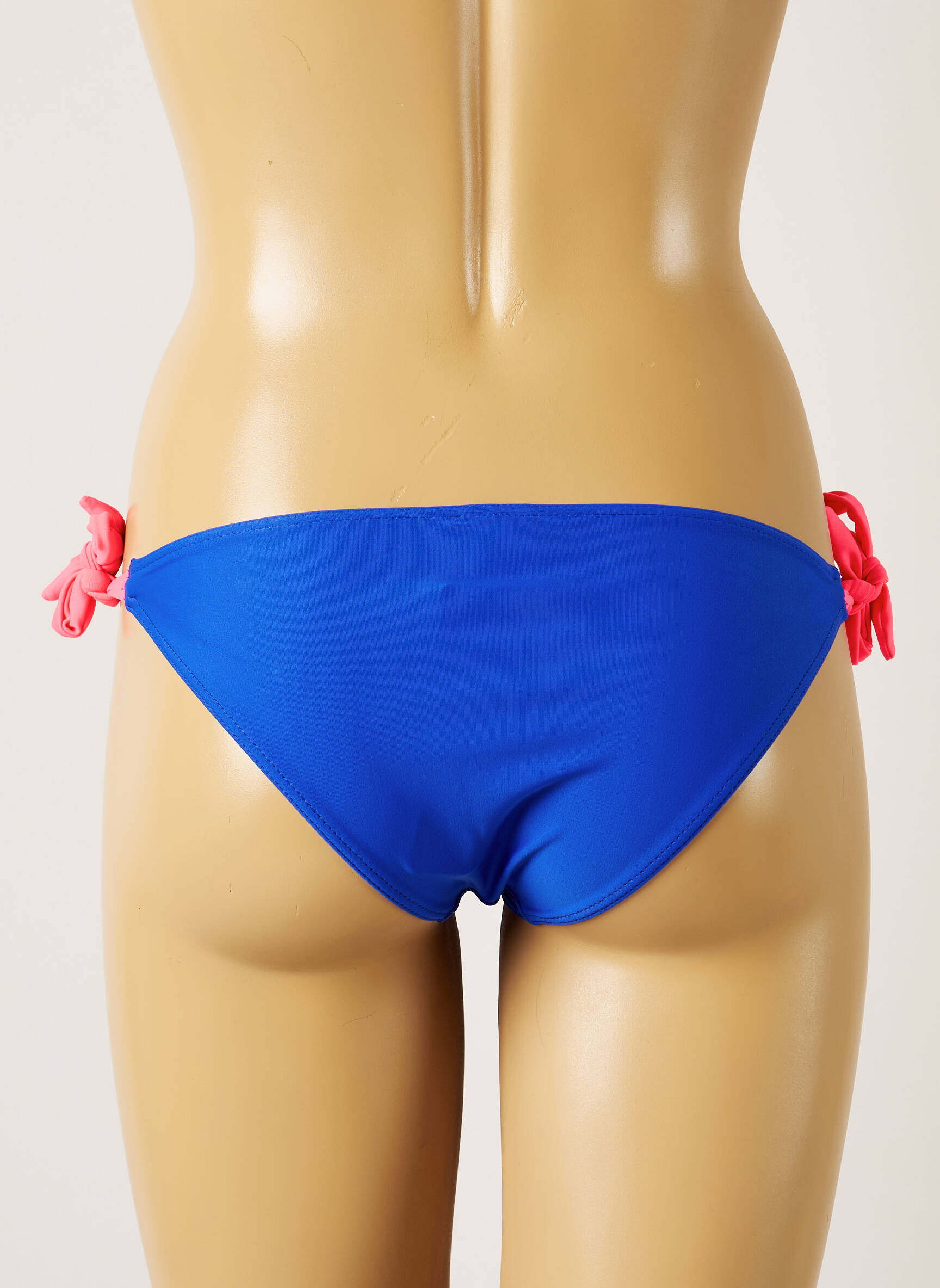 Maudymosi kelnaitės užsegimas su raišteliais bikini mėlyna BANANA MOON moteris