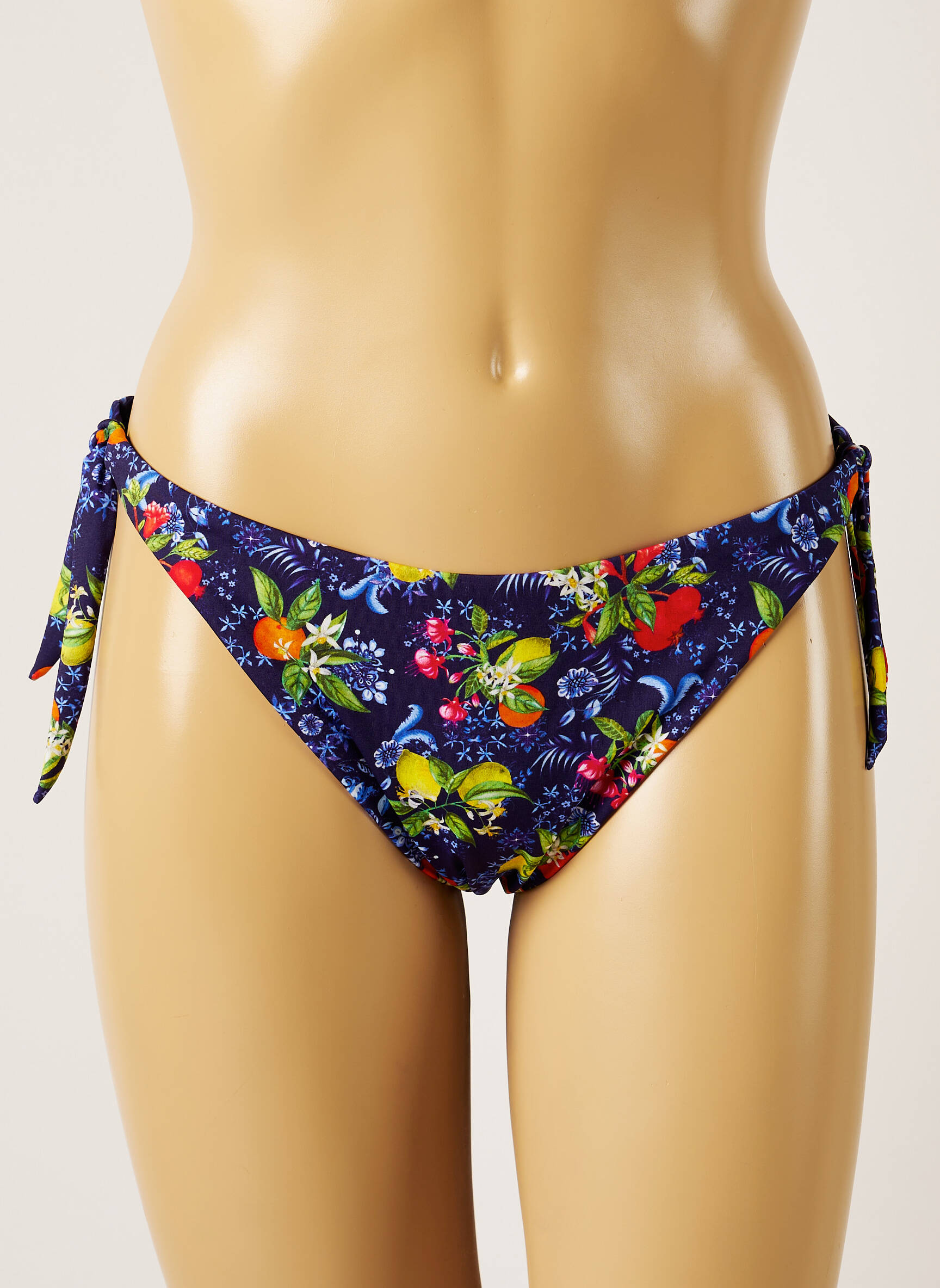 Maudymosi kelnaitės fantazijos raštas bikini mėlyna BANANA MOON moteris