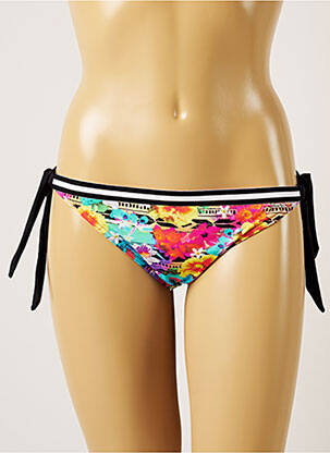 Maudymosi kelnaitės gėlių raštas bikini rožinė BANANA MOON moteris
