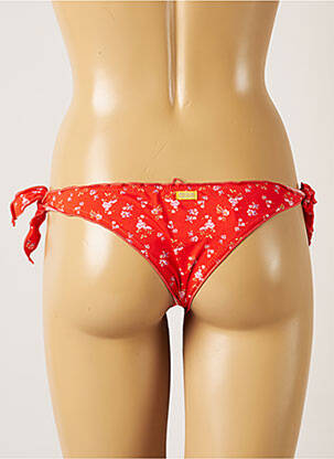 Maudymosi kelnaitės gėlių raštas bikini raudona BANANA MOON moteris