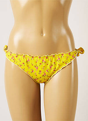 Maudymosi kelnaitės gėlių raštas bikini geltona BANANA MOON moteris