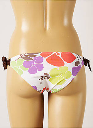 Maudymosi kelnaitės gėlių raštas bikini baltas BANANA MOON moteris