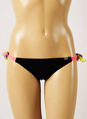 Maudymosi kelnaitės užsegimas su raišteliais bikini juodas BANANA MOON moteris