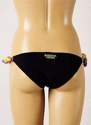 Maudymosi kelnaitės užsegimas su raišteliais bikini juodas BANANA MOON moteris