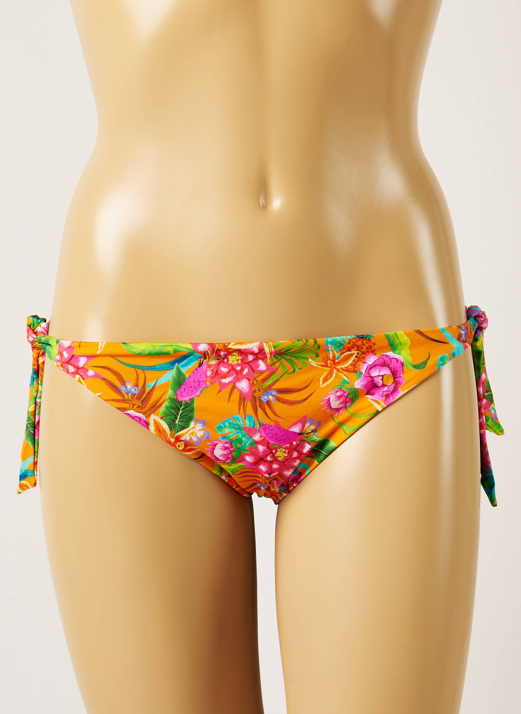 Maudymosi kelnaitės tiesioginis dažymas spausdinimas bikini oranžinė BANANA MOON moteris
