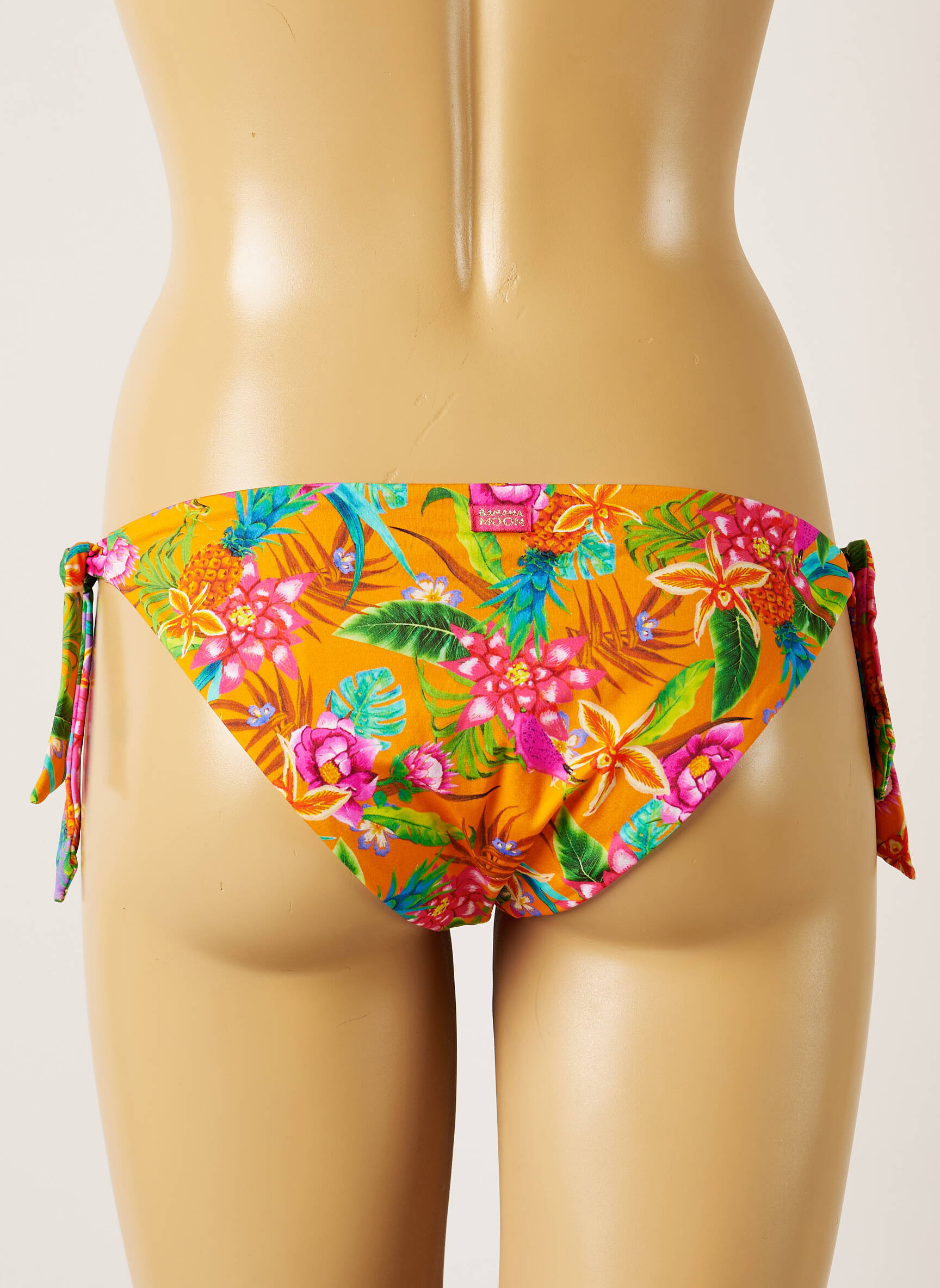 Maudymosi kelnaitės tiesioginis dažymas spausdinimas bikini oranžinė BANANA MOON moteris