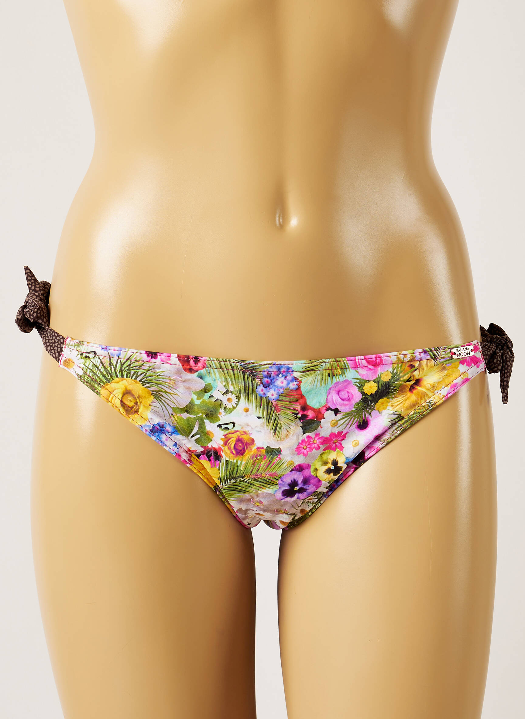 Maudymosi kelnaitės tiesioginis dažymas spausdinimas bikini pilka BANANA MOON moteris