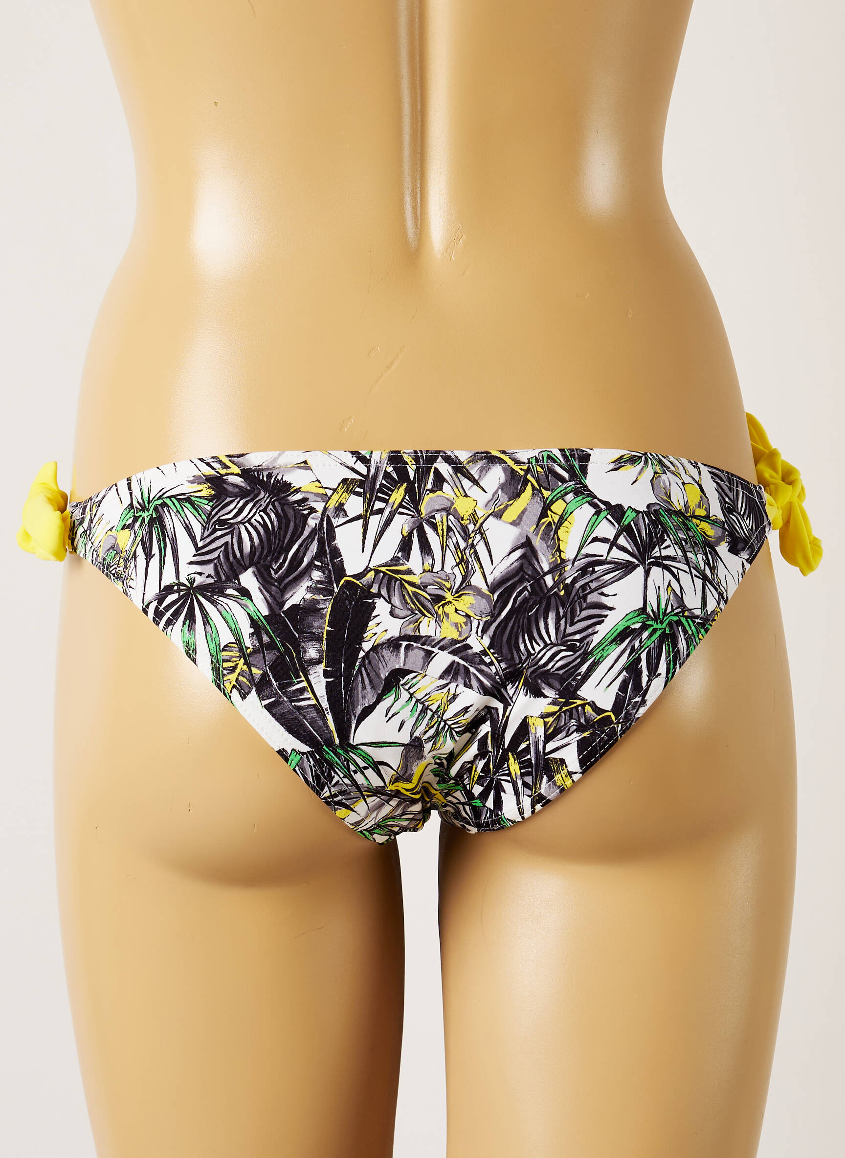 Maudymosi kelnaitės tiesioginis dažymas spausdinimas bikini baltas BANANA MOON moteris