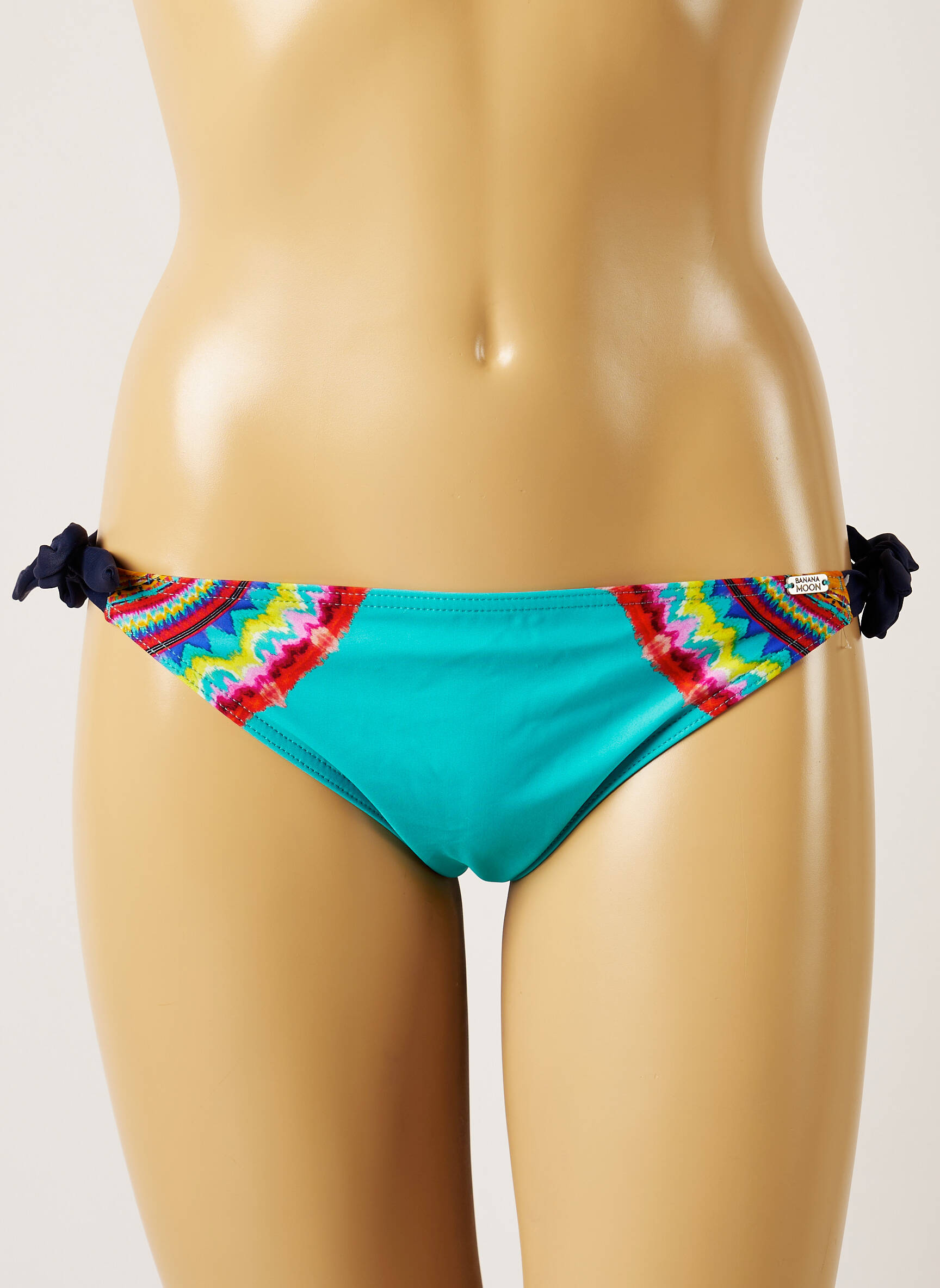 Maudymosi kelnaitės fantazijos raštas bikini mėlyna BANANA MOON moteris