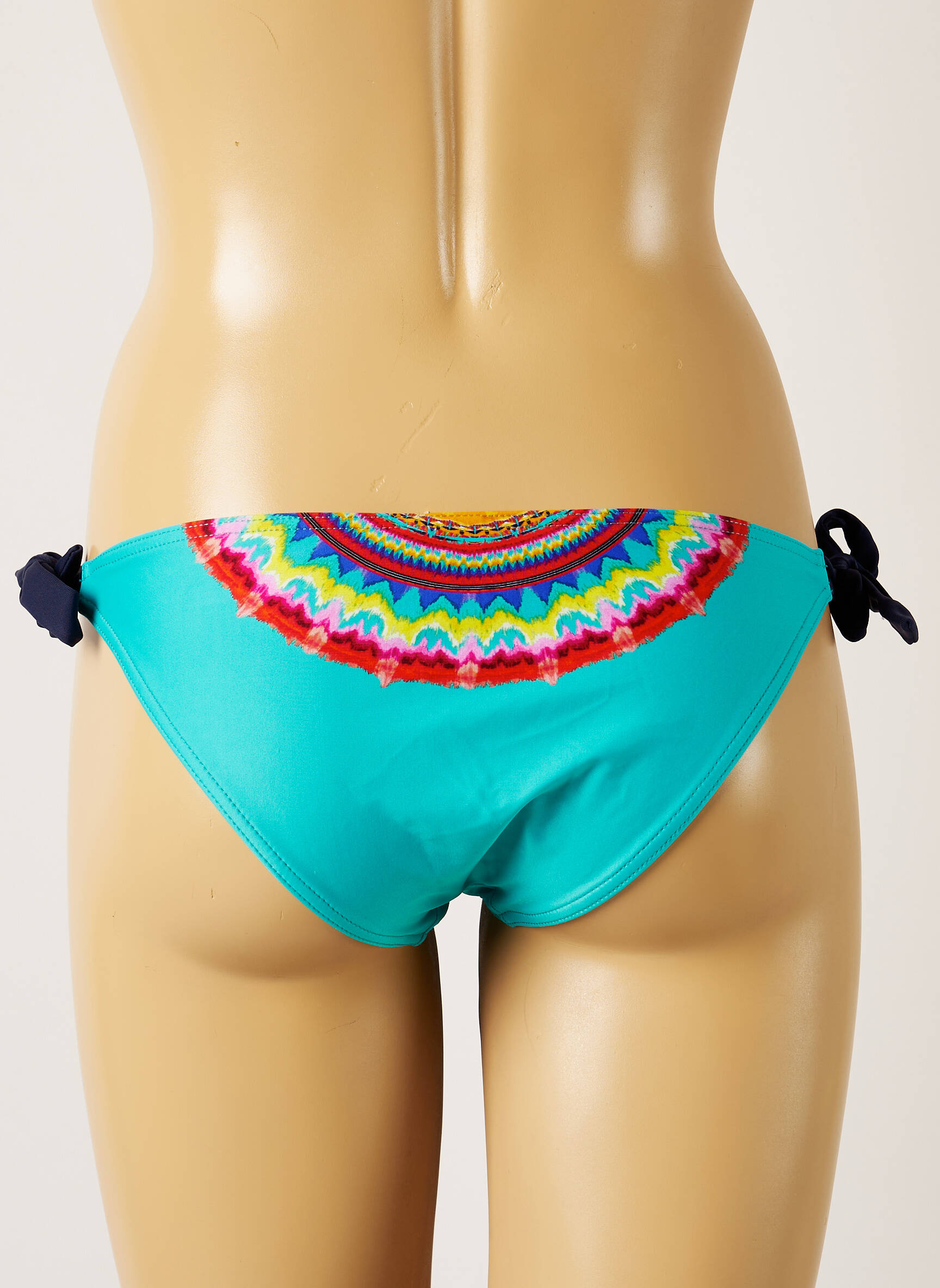 Maudymosi kelnaitės fantazijos raštas bikini mėlyna BANANA MOON moteris