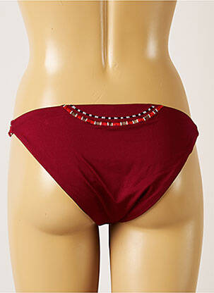 Maudymosi kelnaitės satino efektas bikini raudona BANANA MOON moteris